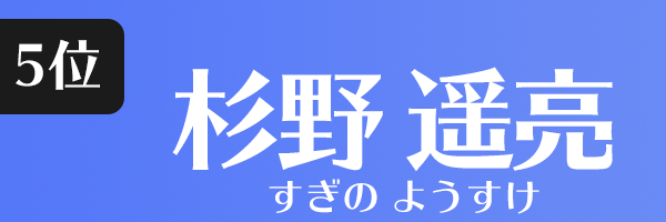 杉野 遥亮