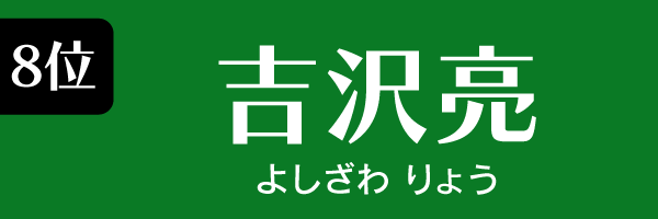 8位　吉沢亮 よしざわりょう