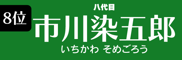 8位：市川染五郎