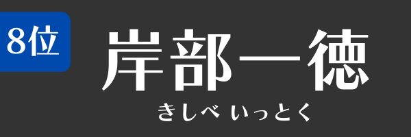 8位:岸部一徳