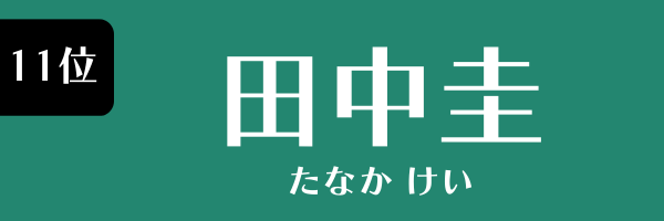 11位：田中圭