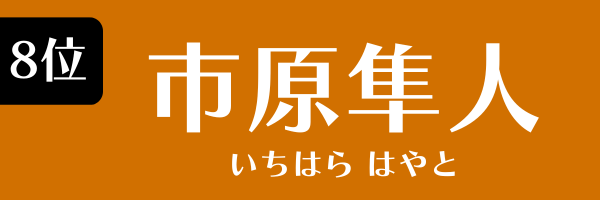 8位：市原隼人