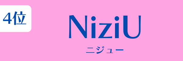 女性グループ人気ランキング第4位：NiziU（ニジュー）