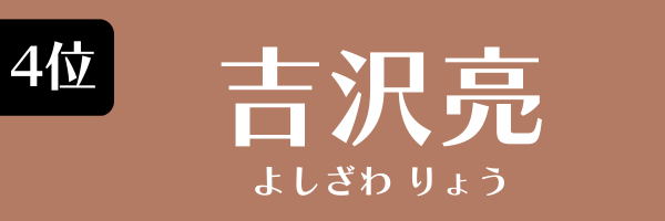 4位：吉沢亮