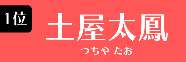 第1位　土屋太鳳 つちや たお