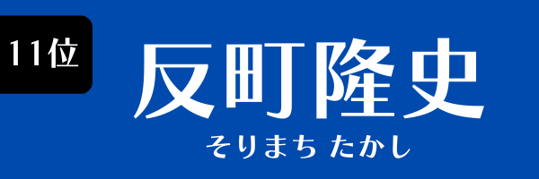 11位：反町隆史